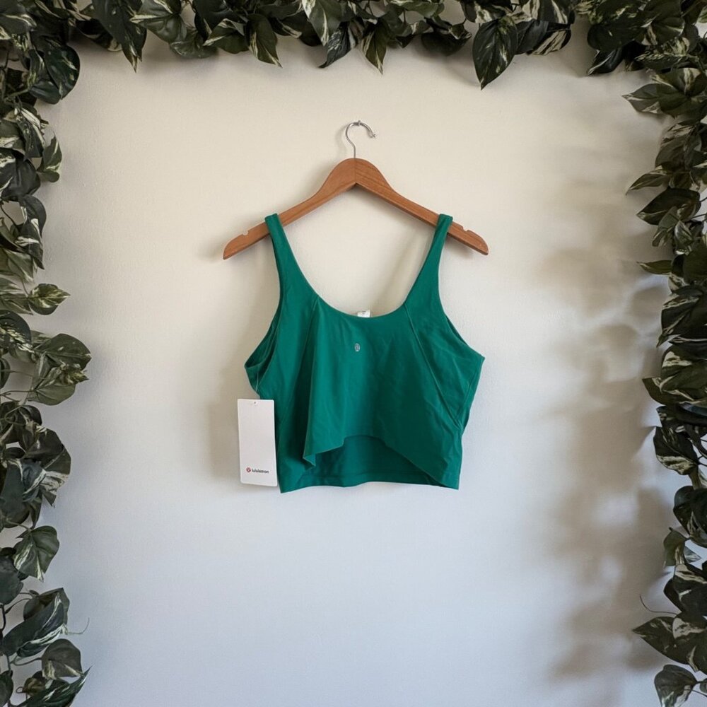 Lululemon Athletic Align Nulu Tank Top Cascade Green NWT Women’s Size 14 - Picture 2 of 8